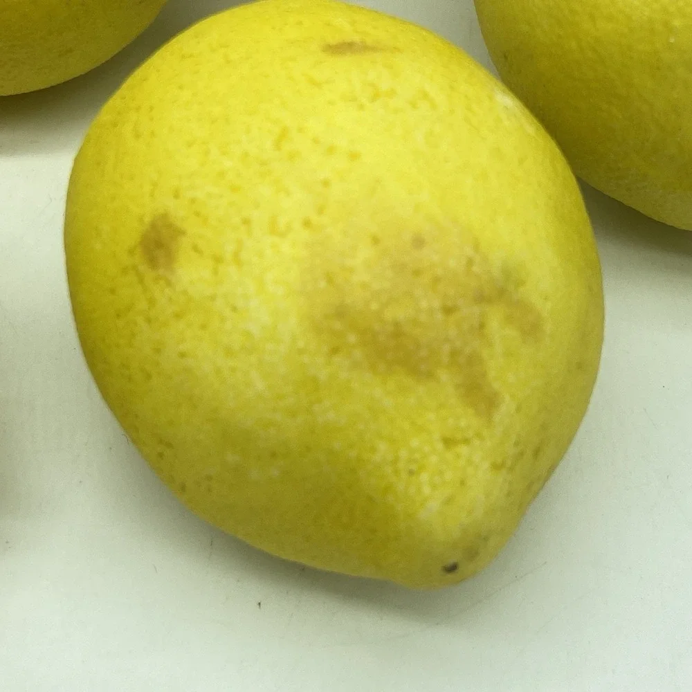 8 Artificial Faux Lemons Fake Fruit Yellow Lemon Home Decor Theater Prop Staging